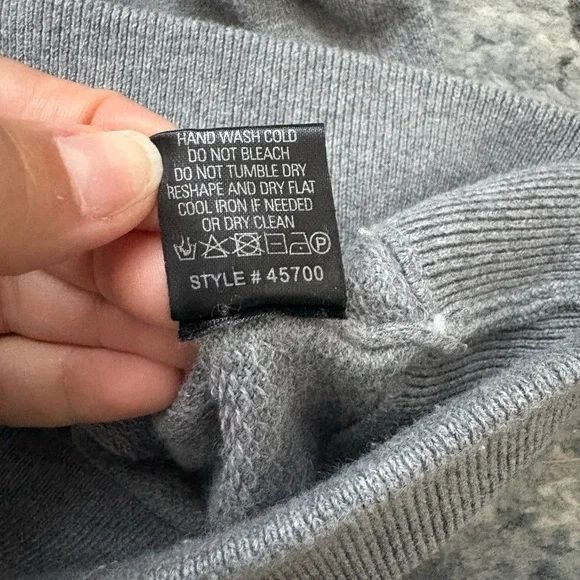 360 Cashmere Carrie Crewneck Knit in Heather Grey, SZ XS - Picture 11 of 11